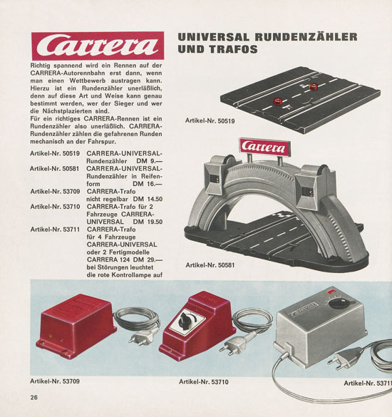 Carrera Katalog 1970-1971