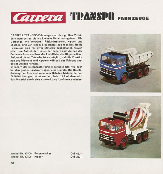 Carrera Katalog 1970-1971