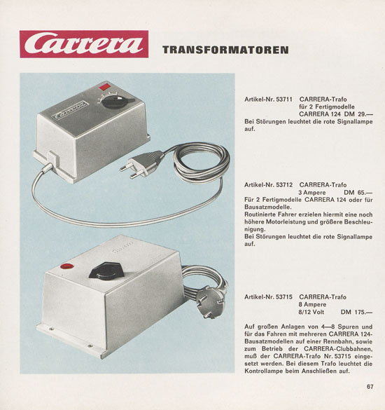 Carrera Katalog 1970-1971