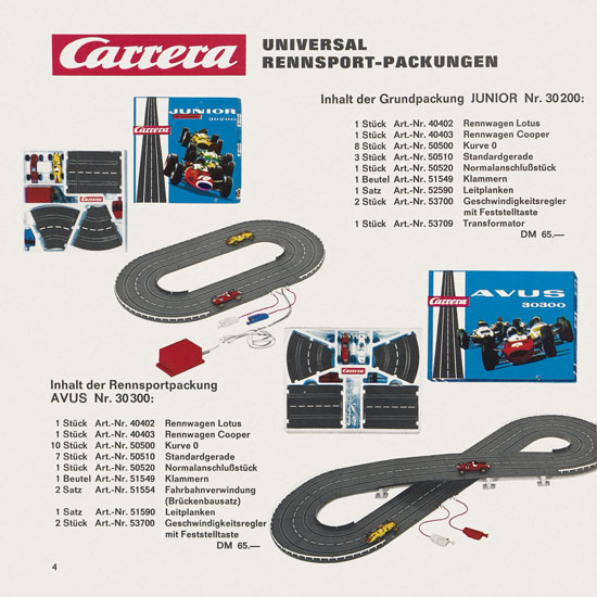 Carrera Katalog 1971-1972