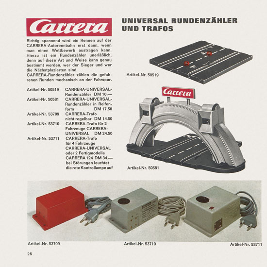 Carrera Katalog 1971-1972