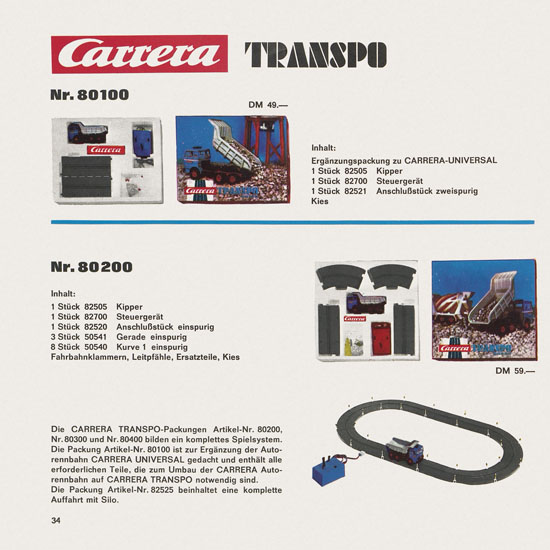 Carrera Katalog 1971-1972