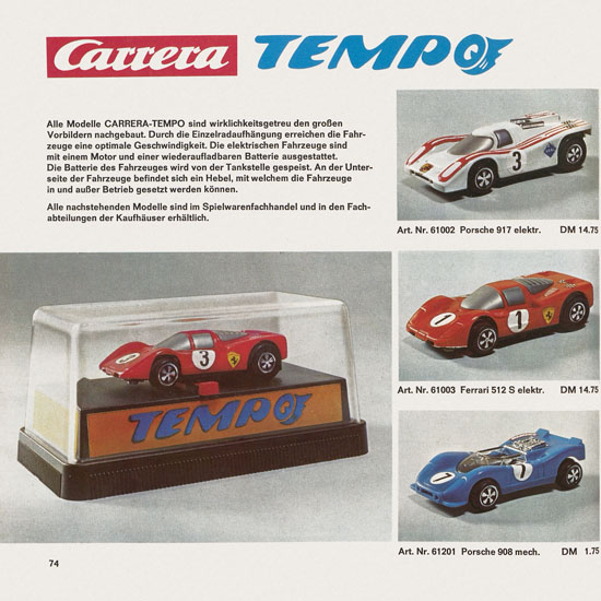 Carrera Katalog 1971-1972