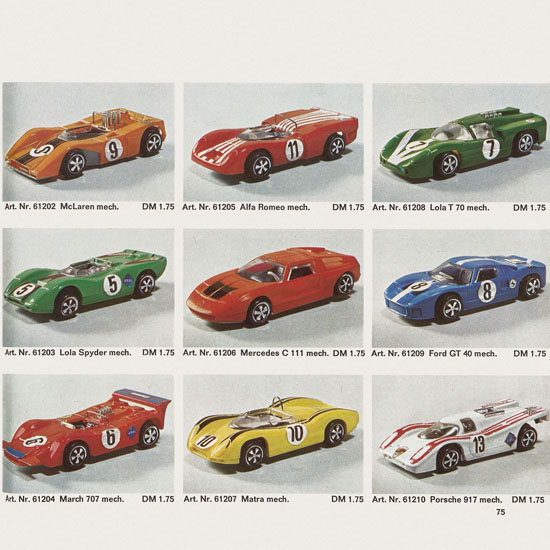 Carrera Katalog 1971-1972