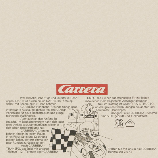 Carrera Katalog 1972-1973