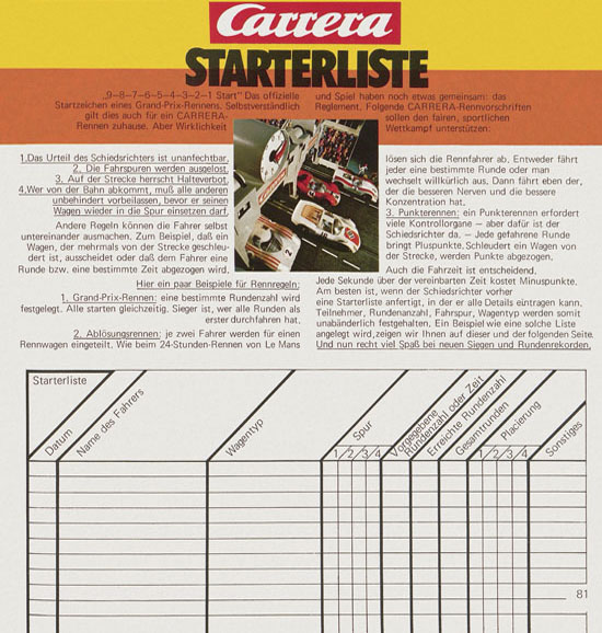 Carrera Katalog 1973-1974