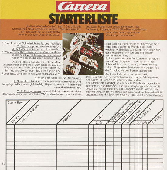 Carrera Katalog 1974-1975