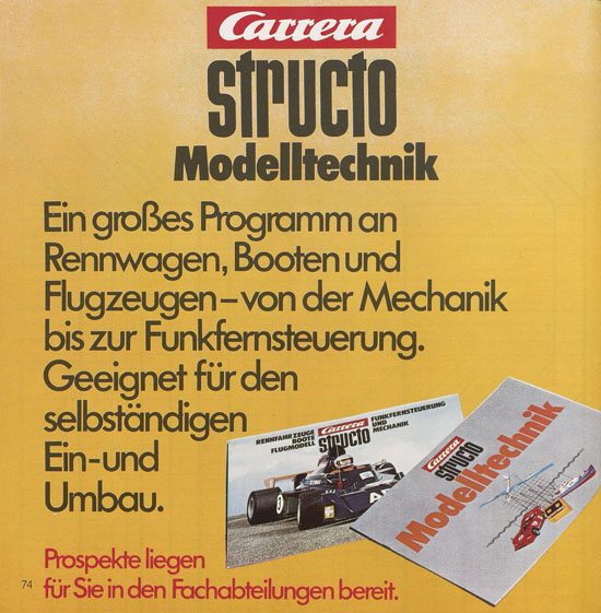 Carrera Katalog 1974-1975