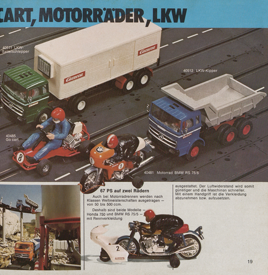 Carrera Autorennbahn Katalog 1975-1976