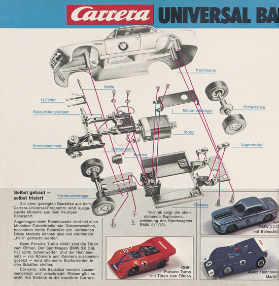 Carrera Autorennbahn Katalog 1975-1976