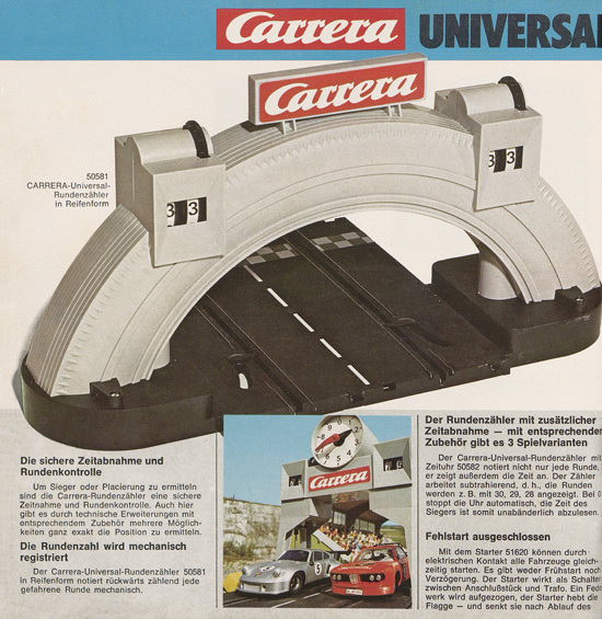 Carrera Autorennbahn Katalog 1975-1976