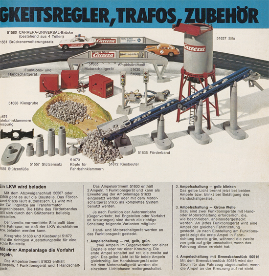 Carrera Autorennbahn Katalog 1975-1976