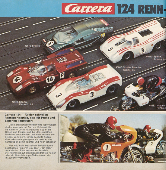 Carrera Autorennbahn Katalog 1975-1976