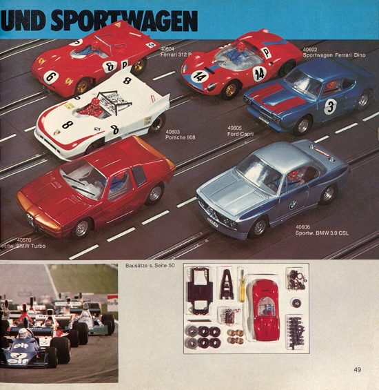 Carrera Autorennbahn Katalog 1975-1976