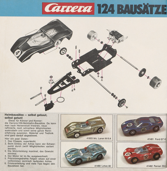 Carrera Autorennbahn Katalog 1975-1976