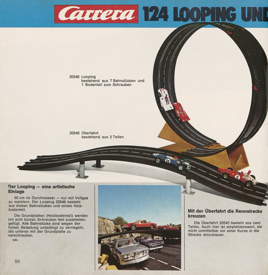 Carrera Autorennbahn Katalog 1975-1976