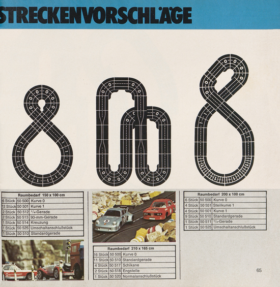 Carrera Autorennbahn Katalog 1975-1976