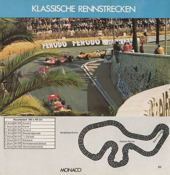 Carrera Autorennbahn Katalog 1975-1976