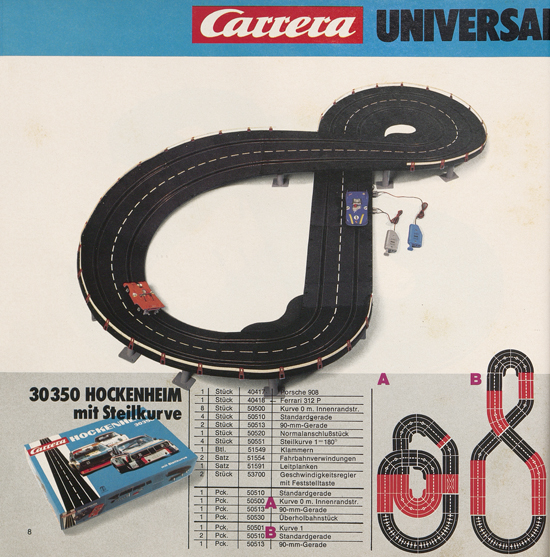 Carrera Autorennbahn Katalog 1976-1977