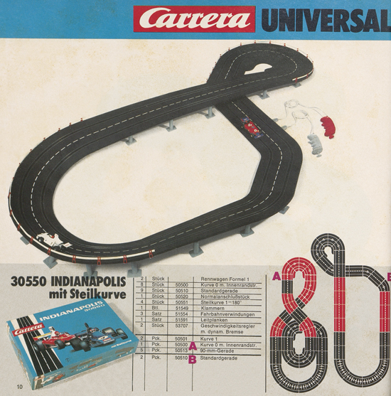 Carrera Autorennbahn Katalog 1976-1977