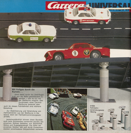 Carrera Autorennbahn Katalog 1976-1977