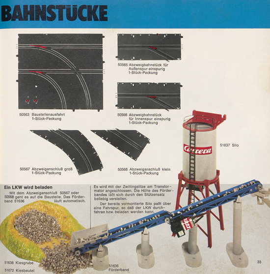 Carrera Autorennbahn Katalog 1976-1977