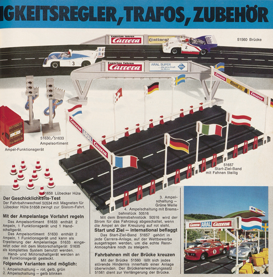 Carrera Autorennbahn Katalog 1976-1977