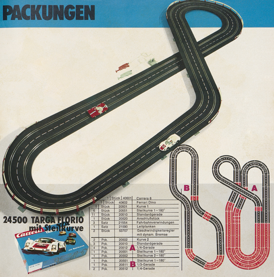 Carrera Autorennbahn Katalog 1976-1977