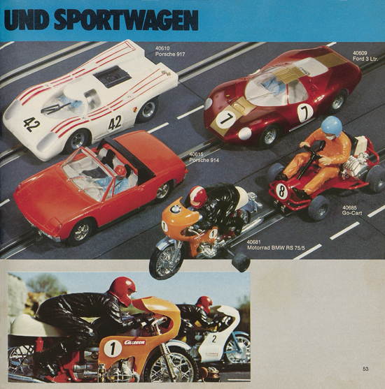 Carrera Autorennbahn Katalog 1976-1977