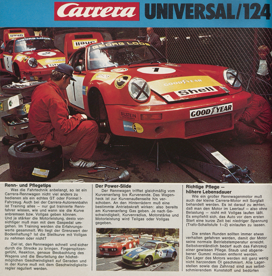 Carrera Autorennbahn Katalog 1976-1977