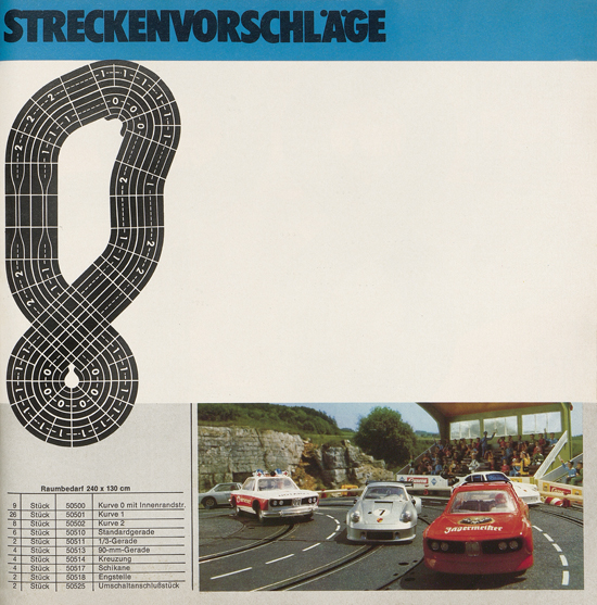 Carrera Autorennbahn Katalog 1976-1977