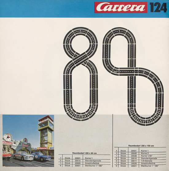 Carrera Autorennbahn Katalog 1976-1977