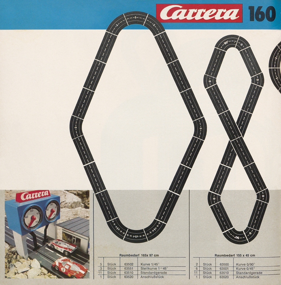 Carrera Autorennbahn Katalog 1976-1977