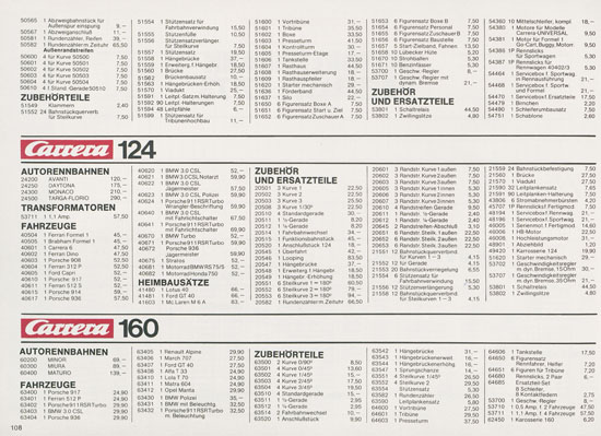 Carrera Katalog 1977-1978