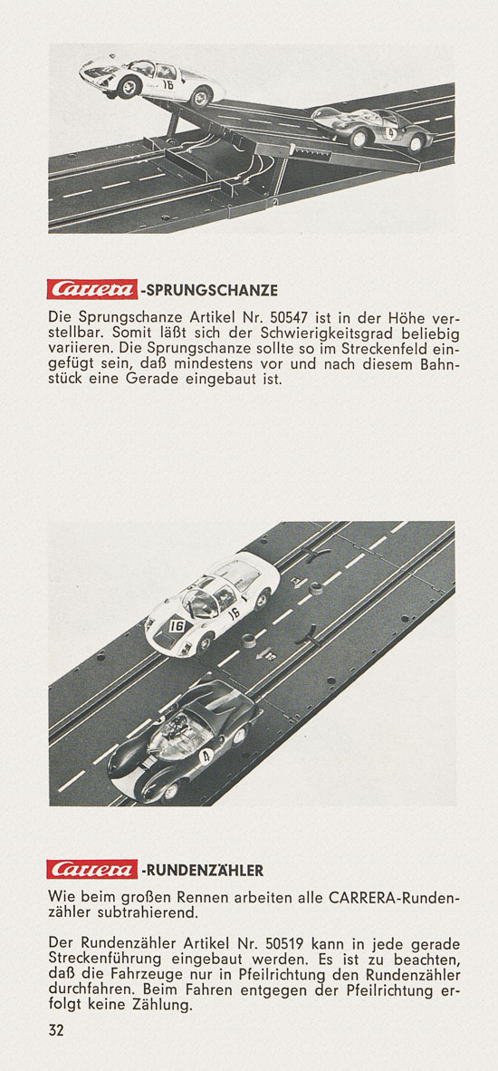 Carrera Universal Betriebs- und Montageanleitung um 1970