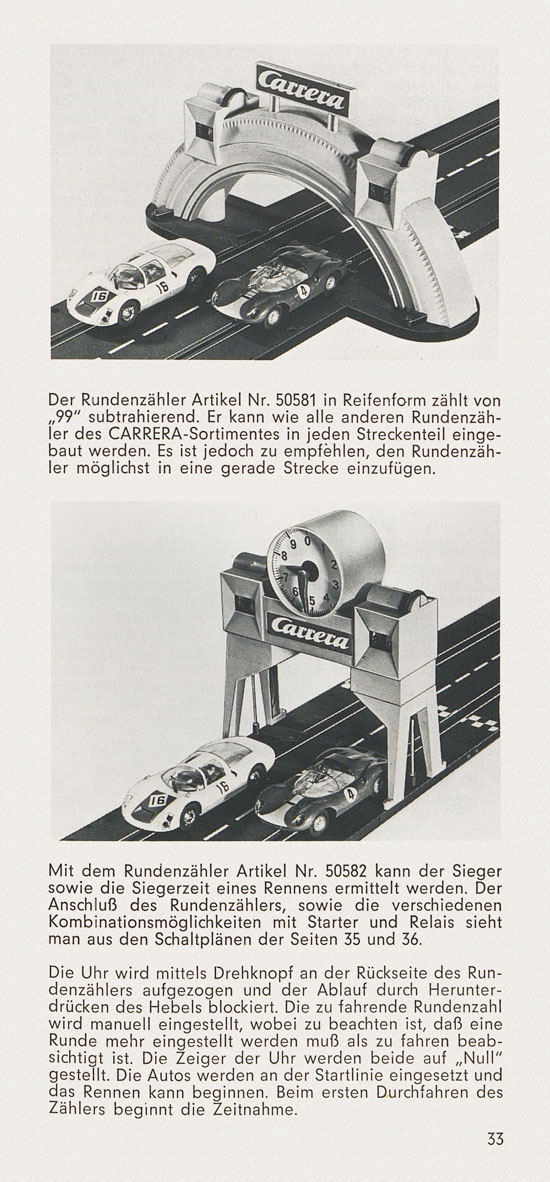 Carrera Universal Betriebs- und Montageanleitung um 1970