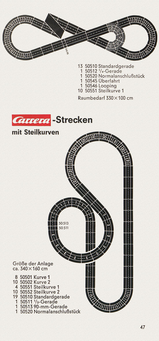 Carrera Universal Betriebs- und Montageanleitung um 1970