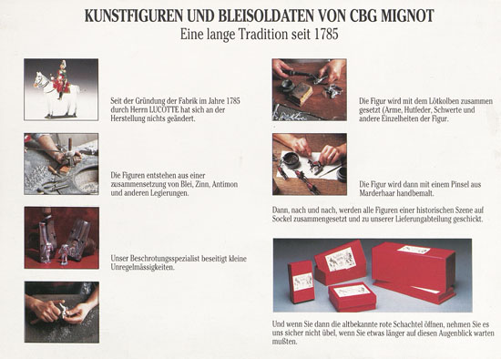 C. B. G. Mignot Kunstfiguren und Bleisoldaten Katalog 1980