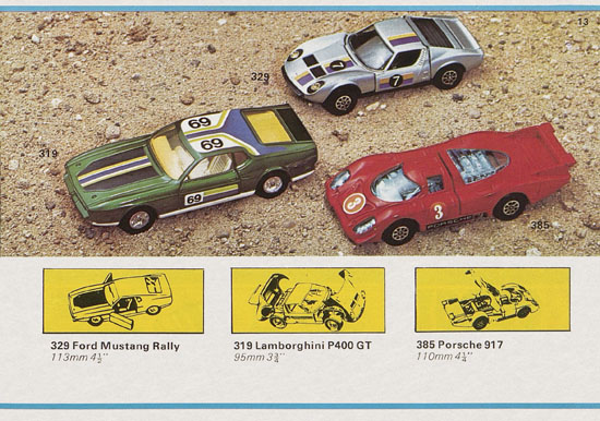 Seite 13 Corgi Toys Katalog 1974