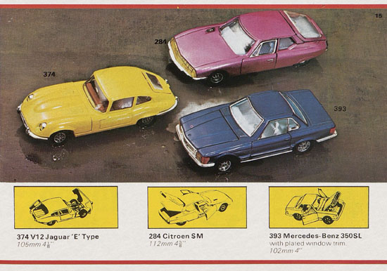 Seite 15 Corgi Toys Katalog 1974