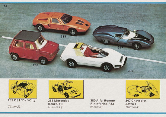 Seite 16 Corgi Toys Katalog 1974