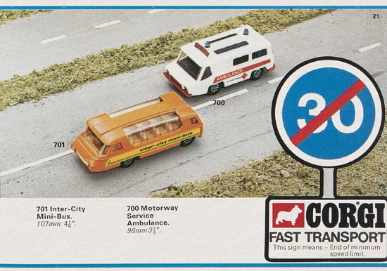 Seite 21 Corgi Toys Katalog 1974