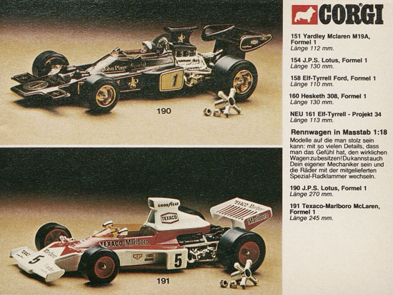 Corgi Toys Katalog 1977