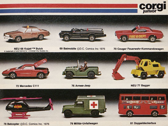 Corgi Toys Katalog 1977