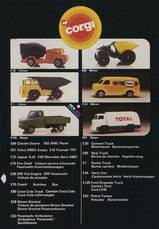 Corgi Toys Katalog 1982