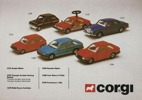 Corgi Toys Katalog 1983