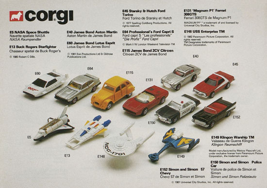 Corgi Toys Katalog 1983