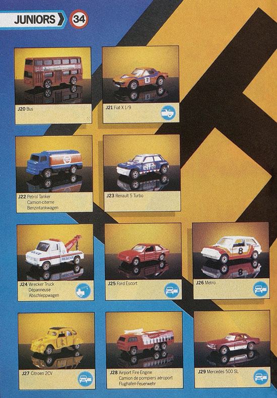 Seite 34 Corgi Toys Katalog 1985