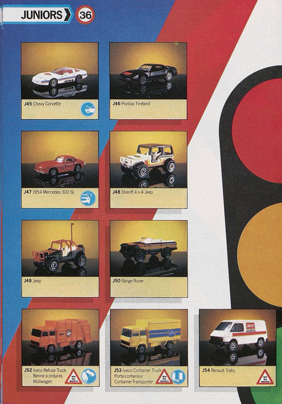 Seite 36 Corgi Toys Katalog 1985