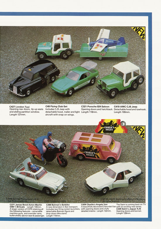 Corgi Toys die-cast models brochure 1977